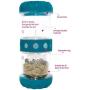 IQZoo The Premium Intelligent Pet Feeder - Slowest Food Dispenser for Dogs, Cats, Pigs, Ferrets etc, Dispences Food at Average of 55 Minutes - Patented Design