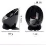 THMY Dog Food Bowl Flat Ceramic Bullfight Bowl with Sloping Mouth Suitable for Short-Nosed pet Bowl Cutlery with Flat face Easy to Clean