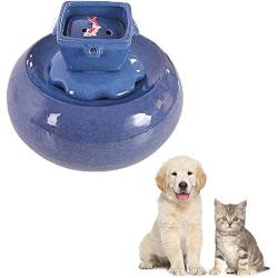 DFVV Pet Water Dispenser Cat Water Dispenser Automatic Circulating Water Filter Drinking Fountain Ceramic Mute Prevent Dry Burning Pet Feeder