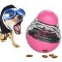 YUNDING Puzzle Tumbler Pet Feeder Easy to Use Pet Food Leaking Toy Anti-gulping Pet Slower Food Dispenser, for Cats and Dogs Universal Foraging Bowl(Color:Pink)
