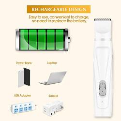 Dog Grooming Clippers, MICUDA Dog Nail File Trimmers 2-Speed Electric Rechargeable Grooming & Smoothing Kit for Small Medium Large Dogs & Cats