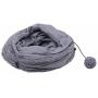 Primst Collapsible Cat Tunnel,Durable Suede Pet Toys Play Tunnel with Ball and Hole,for Cats,Rabbits,Kittens,Puppy and Small Pets