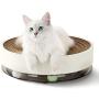 Cozinest Cat Scratcher Pad for Indoor Cats Scratching 3-in-1 Cat Toys Round Cat Scratcher Cardboard Bed for Large Cats and Kitten Scratching Post