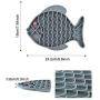 CALIDAKA Licking Mat for Dogs & Cats,Slow Feeder Dog Mat Foldable Silicone Pet Slow Food Bowl 9.6x7.48x0.3inch