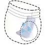 Teamoy Female Dog Diaper Pads, Reusable Doggie Diaper Wraps Liner Pads(Pack of 6), M