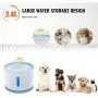 KUANDARM Fountains and Water Features,Electric Pet Water Dispenser Automatic Power-Off with Luminous LED Blue,Drinking Fountains for Dogs, Gray KUANDARM Fountains and Water Features,Electric Pet Water Dispenser Automatic Power-Off with Luminous LED Blue,Drinking Fountains for Dogs, Gray