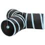 Dongdexiu Pet Supplies Foldable 3 Exits Exercising Cat Tunnel with A Hanging Ball(Blue) Pet Toys