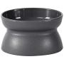 QINYUAN Cat Bowl, Pet Feeder Raised Food Kitten Stress Free Double Side Use Feeding Dish