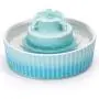 THMY Ceramic Pet Drinking Fountain, 70 oz Automatic Porcelain Cat Water Fountain, Ultra Quiet Water Fountains for Cats and Dogs with Clean Brush and Foam - Blue THMY Ceramic Pet Drinking Fountain, 70 oz Automatic Porcelain Cat Water Fountain, Ultra Quiet Water Fountains for Cats and Dogs with Clean Brush and Foam - Blue
