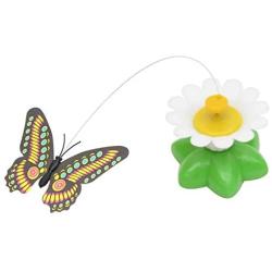 Ychaoya Electric Butterfly Flying Around The Flower Pet Cat Toy