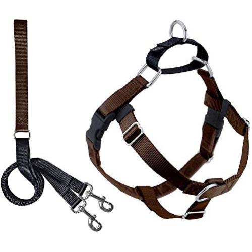 2 Hounds Design Freedom No Pull Dog Harness | Adjustable Gentle Comfortable Control for Easy Dog Walking |for Small Medium and Large Dogs | Made in USA | Leash Included