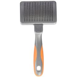 GoGo Pet Products Self-Cleaning Pet Grooming Slicker Brush, Large