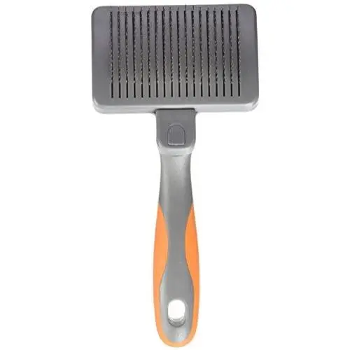 GoGo Pet Products Self-Cleaning Pet Grooming Slicker Brush, Large GoGo Pet Products Self-Cleaning Pet Grooming Slicker Brush, Large