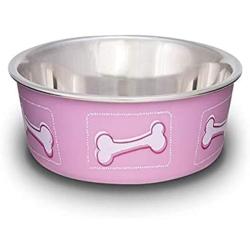 Loving Pets Coastal Bella Bowl for Dogs, Small, Pink