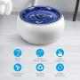 Erosmile Ceramic Pets Water Dispenser,Fountain Pet Supplies，Automatic circulating Silent Intelligent Pets Water Fountain，10 Filter Packets，Easy to Clean.