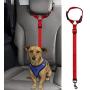 hanwey Heavy Duty Dog Leash Adjustable Safety Leads Pet Car Seat Belt 2 Pack, Strong and Durable Leashes for Large/Medium Dogs Cats