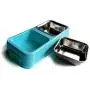 Stainless Steel Pet Dog Cat Double Food Bowl Water Dish with Separate Antiskid Stand,Easy Clean
