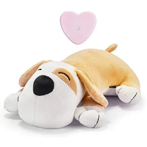 Moropaky Plush Dog Toy Heartbeat Puppy Toy to Separate Anxiety Relief for Puppy Calming Create Training Sleep Aid Behavioral Aid Dog Toys [ for Dogs Cats Pets ]