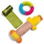 24Seven Wellness and Living Puppy Toys for Teething Small Dogs-Bundle of Chew Toys-Tug Rope Toys-Frisbees-Plush Squeaky No Stuffing Toys-Bones and Balls-Fun Dog Toy Value Packs for Small-Medium Dogs