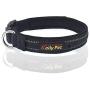 Chenyouwen Pet Toys Great Pet Dogs Polyester Reflective Breathable Pets Collar Traction Lead Leash, Size: L, 2.54754cm (Black) (Color : Black)