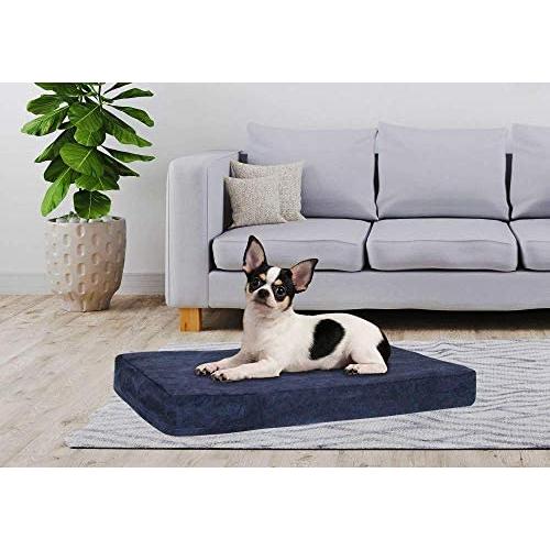 Orthopedic Dog Bed with Memory Foam | Lavish Mattress for Orthopedic Pet Joint Relief | Machine Washable Fabric with Removable and Water-Resistant Cover