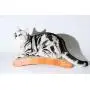 Janes List Cat Scratcher Curve Style with Decorative Trim Sticker