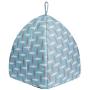 Hollypet Self-Warming 2 in 1 Foldable Comfortable Triangle Cat Bed Tent House, Diamond