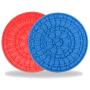 Mighty Pets Dog Lick Pad for Dog Training, Distracting, Bathing, Grooming, Slow Dispensing Treat Super Suction Mat (2pcs)
