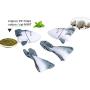 ocijf179 Pet Toy 1 Set Simulation Fish Shark Shaped Animals Funny Pet Cat Plush Toys Accessory - Gray + White
