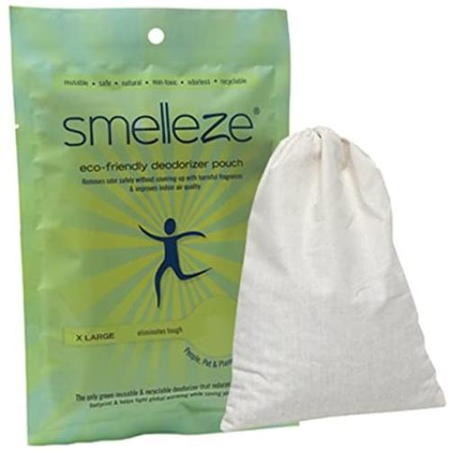 SMELLEZE Reusable Pet Smell Removal Deodorizer Pouch: Get Dog & Cat Stink Out Without Scents in 150 Sq. Ft.
