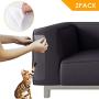 FAMKIT 2pcs Cat Couch Protector, X-Large Cat Furniture Protectors Anti-Scratch Training Tape with Pins for Protecting Your Upholstered Furniture, Cat Scratch Deterrent Pad