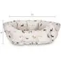 Fringe Studio Cuddler Pet Bed, Large, Happy Breeds, Natural, 33 x 26 x 10 (227004), Tan