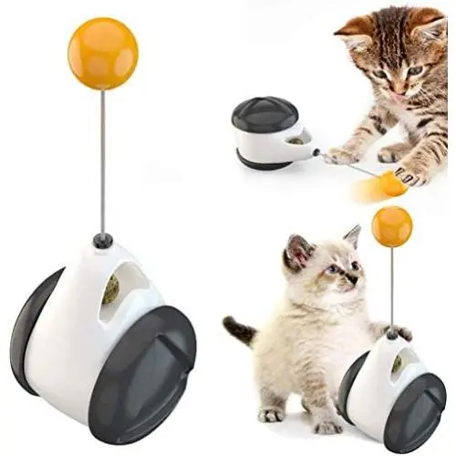 GiWuh Interactive Cat Toys for Indoor, Balance Car Design, Wheel Training Toys with Tumbler Balanced, Pet Toys, Kitten Sports Educational Toys GiWuh Interactive Cat Toys for Indoor, Balance Car Design, Wheel Training Toys with Tumbler Balanced, Pet Toys, Kitten Sports Educational Toys