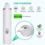 oneisall Dog Nail Grinder - Quiet 2 Speed USB Rechargeable Pet Nail Trimmer Paws Grooming & Smoothing for Small Medium Dogs & Cats - White