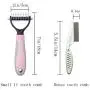 Sunglow Pet Grooming Tool ,Double Sided Shedding and Dematting Undercoat Rake Comb for Dogs and Cats ,and Comb for Flea Sunglow Pet Grooming Tool ,Double Sided Shedding and Dematting Undercoat Rake Comb for Dogs and Cats ,and Comb for Flea