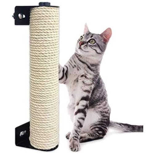 Beetech Cat Scratching Post Cage Mounted Cat Scratcher Space-Saving Sisal Scratch Post for Cat Grinding Claws Scratching and Climbing