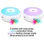 PetFusion Ambush Interactive Electronic Cat Toy with Rotating Feather. (Smart Modes, Nighttime Light, Auto Shut-Off, Batteries Included). Replacement Feathers Available. 12 Month Warranty