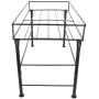 PetRageous 81032 Bradys Set the Table Steel Frame Dog Feeder, 10-Inch Tall by 20-Inch Long and 10-Inch Wide, Holds Two 9-Inch Diameter Bowls, for Large and Extra Large Dogs, Black