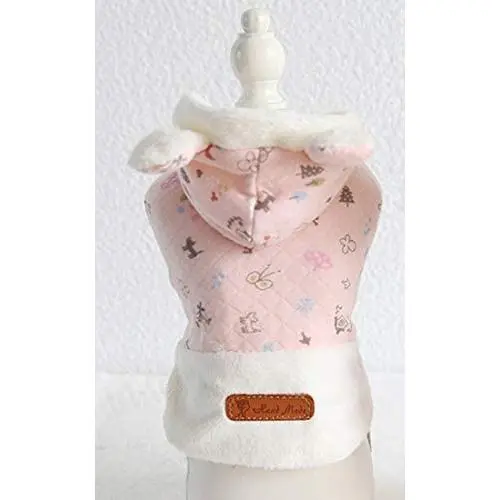 Lanyar Pink White Bunny Girl Dog Clothes Sweater Hoodie