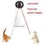 1PC LED Automatic Pet Toy Automatic Cat Toys Intelligent Automatic Cat Sports Training Fun Rotating Toy Multi-Angle USB Battery Dual-Use Cat Partner Toy 1PC LED Automatic Pet Toy Automatic Cat Toys Intelligent Automatic Cat Sports Training Fun Rotating Toy Multi-Angle USB Battery Dual-Use Cat Partner Toy