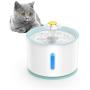 isYoung LED Pet Fountain, LED 81oz/2.4L Automatic Cat Fountain Dog Water Dispenser for Cats, Dogs