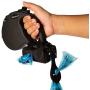 ZubyDog Poop Bag Dispenser (1 Pack, Black/Blue with Black Poop Bag Holder)