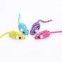 Studyset 1PC Interactive Cat Toys,Funny Cat Stretch Line Mouse Shaped Interactive Toy for Pet Exercise Accessories Random Color 13.5cm