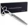 8 Inch Left Handed Dog Grooming Scissors Professional Straight, Downward Curved Pet Cutting, Thinning Texturizing, Chunker Shears Safety Trimming Shearing for Dogs Cats Japanese Stainless Steel Silver 8 Inch Left Handed Dog Grooming Scissors Professional Straight, Downward Curved Pet Cutting, Thinning Texturizing, Chunker Shears Safety Trimming Shearing for Dogs Cats Japanese Stainless Steel Silver