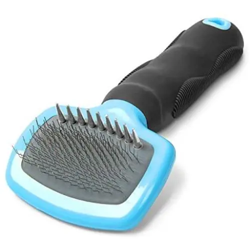 Premium Pet Slicker Brush for Dogs and Cats. Pet Grooming Dematting Brush Effectively and Effortlessly Shedding Mats, Removes Tangles, Dander, Dirt, Loose Fur by Up to 95% for Short or Long Hair. Premium Pet Slicker Brush for Dogs and Cats. Pet Grooming Dematting Brush Effectively and Effortlessly Shedding Mats, Removes Tangles, Dander, Dirt, Loose Fur by Up to 95% for Short or Long Hair.