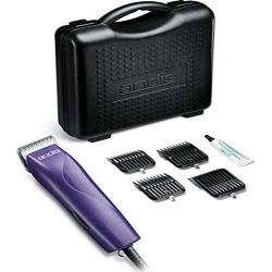 Andis 21420 EasyClip Pro-Animal 7-Piece Detachable Blade Clipper Kit, Animal/Dog Grooming, Purple MBG-2