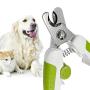 SuReady Dog Nail Clippers - Pet Nails Trimmer for Dogs or Cats with Safety Guard to Avoid Over-Cutting, Free Nail File & Lock Switch, Sturdy Non-Slip Handles