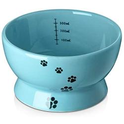 Y YHY Cat Water Bowl,Raised Cat Food Dish,Elevated Cat Bowl No Spill,Ceramic Pet Bowls for Cats or Small Dogs,Dishwasher Safe