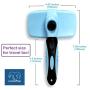 Self Cleaning Slicker Brush, Pet Grooming Tool for Dogs and Cats, Efficiently Detangles and Removes Loose Fur, Gently Massages Skin, Easily Retractable Bristles to Remove Hair Instantly