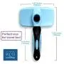 Self Cleaning Slicker Brush, Pet Grooming Tool for Dogs and Cats, Efficiently Detangles and Removes Loose Fur, Gently Massages Skin, Easily Retractable Bristles to Remove Hair Instantly